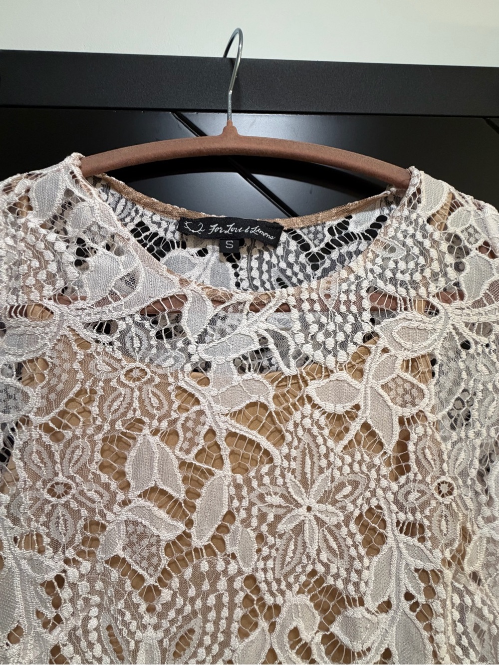 For Love And Lemons White Floral Lace Midi Dress - Picture 7 of 8